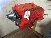 Red Engine Block with Stand