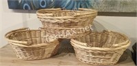 (3) Hand Baskets