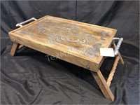 Wood & Metal Bed Tray