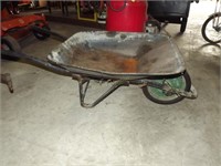 Steel wheelbarrow