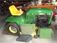 John Deere 318 w/48" belly mower, lawn & garden se