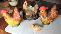 Folk Art Chickens