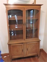 Vintage Light Coloured Cherry Buffet/China Cabinet