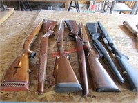 2-Composite Gun Stocks 5- Wood Gun Stocks