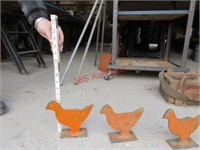 12-6" Bird Targets made of 1/4" Steel