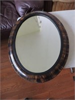 Antique Oval Mirror, 23" x 17"