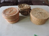 Nice Group of Small Handmade Baskets