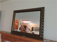 Decorative Framed Hanging Mirror, 33" x 25"