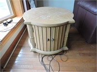 Pair of Vintage End Tables, 28"D x 21"