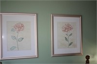2 Rose Prints 25.5 x 31.5