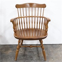 Solid Maple Barrel Back Dinette Chair