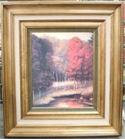 "Vermillion Meadow" Large Oil Painting Art Print