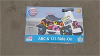 ABC & 123 Ride- On toy -NEW
