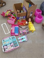 (2) Boxes of girl toys