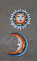 Hanging wall art sun & moon