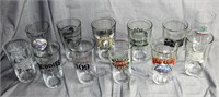 12 Logo Beer Glasses