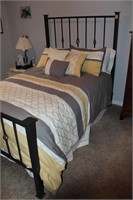 Heavy Metal Frame Full Size Bed w/M & BS