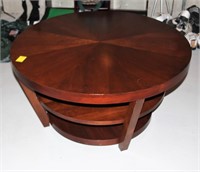 Bassett Round Wooden Cocktail Table