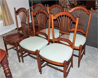 Set of 6 Ethan Allen Cherry Spindle Back Chairs