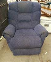 Blue Reclining Swivel Rocking Chair