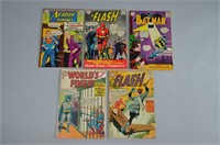 5pc Silver Age DC Comics w/ Flash & Batman