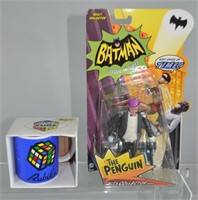 Batman Classics Penguin NIP + Rubiks Mug