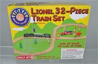 Lionel 32pc Wood Train Set NIB