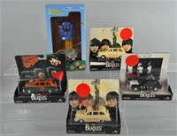 Beatles Diecast Cars & Glove Bobblehead Unused