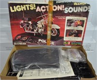 Vtg Revell Lights Action Sound Police Motorcycle