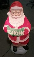 Lighted Plastic Santa Claus Working 42" High