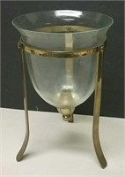 Brass & Glass Candle Holder