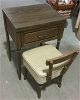 Sewing Cabinet With Chair