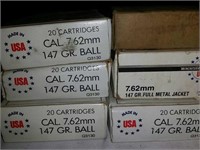 7.62mm, Ball, 147gr ammo- 120 rounds