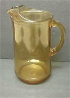 Mid-Century Amber Water Pitcher
