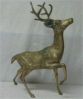 Large Brass Buck Deer/Stag Figural 16" Tall