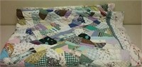 Beautiful Handmade Quilt Seems To Be A Queen Size