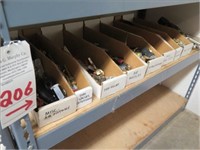 LOT, ASSORTED MACHINE FIXTURES ON THIS SHELF