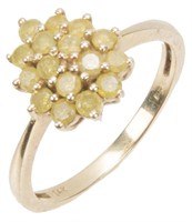 14K YELLOW GOLD AND CITRINE RING