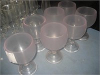Lot of 7 Nice Plastic Margarita Cups