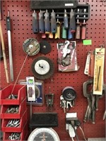 WALL LOT, SOCKETS, CLAMPS, SCALE, MISC
