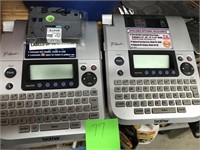 2 LABEL MAKERS AND REFILL