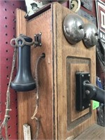 OLD WOODEN TELEPHONE