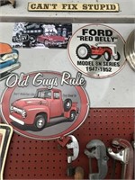 SIGN LOT, CANT FIX STUPID, OLD GUYS RULE, RED BE