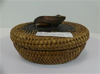 WEST COAST SWEET GRASS COVERED BASKET