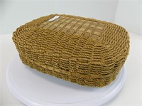NATIVE WOVEN COVERED BASKET