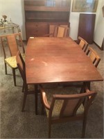 Mid Century Dining Table and 6 Chairs