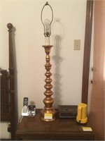 Midcentury Gold Lamp