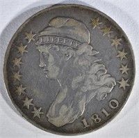 1810 CAPPED BUST HALF DOLLAR  VF