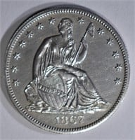 1867 SEATED LIBERTY HALF DOLLAR