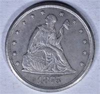 1875-CC TWENTY CENT PIECE  CH BU
